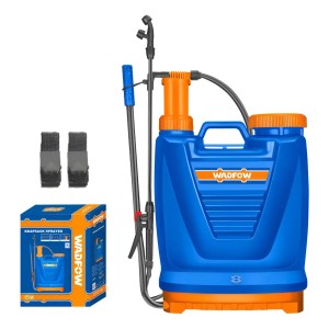 Pulverizador De Mochila A Presión Wadfow Manual De 20 L Para Jardín Azul Y Naranja