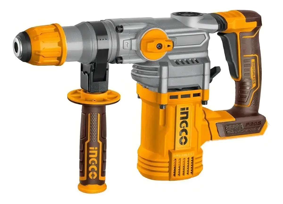 Kit Rotomartillo + Llave De Impacto + Taladro 20v Ingco - Imagen 2