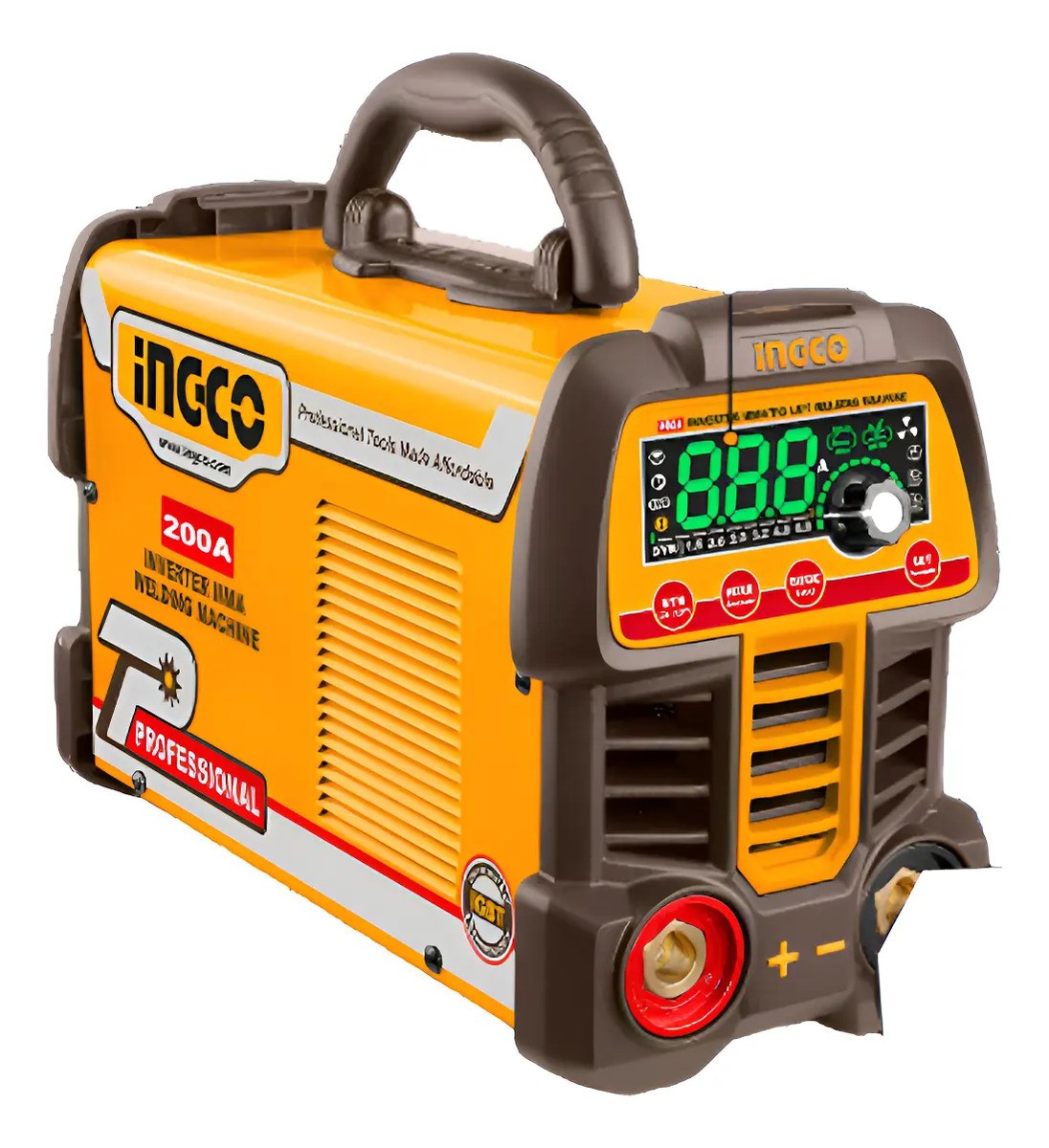 Soldadora Inverter 200amp Ingco Mma200691 Naranja Claro