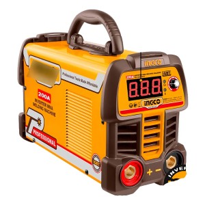 Soldadora Mma Inverter 200 Amp Ingco Color Amarillo Frecuencia 50/60hz
