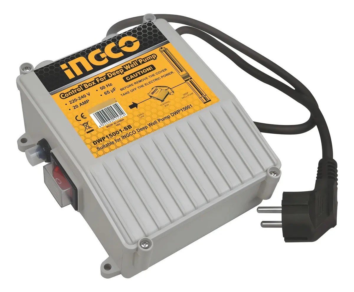 Controlador Ingco Dwp15001-sb Para Bomba De Pozo Sumergible 1500w - Imagen 2