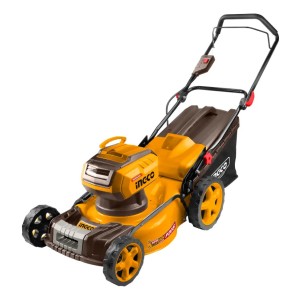 Corta Cesped 18 Bateria 20v + 2 Bat 5.0ah + Cargador Ingco Amarillo