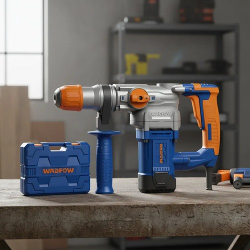 Rotomartillo 1050w Wadfow Con Maletin Wrh2d26 Azul - Imagen 2