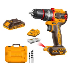 Taladro Atornillador Percutor 13mm Brushless Cidli20668 Color Amarillo Frecuencia 50hz 60hz
