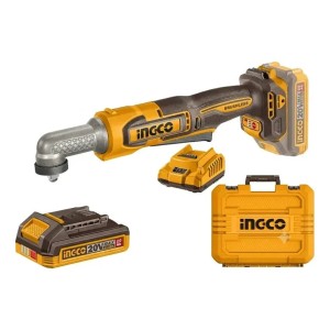 Llave De Impacto Ingco 20v Con Batería Y Accesorios Naranja Claro 50