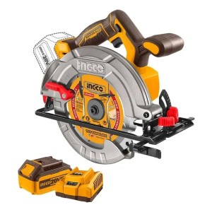 Sierra Circular Motor 185mm C/bat + Carg + Ingco Csli18513 Amarillo