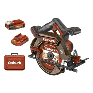 Sierra Circular Inalámbrica 25v 185mm + Bateria Osburk Rojo 50